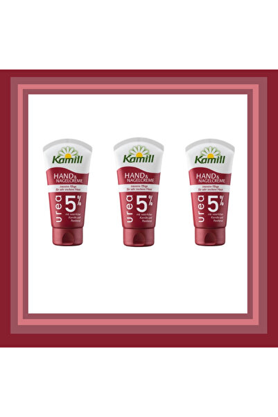 Kamill Urea %5 El & Tırnak Kremi Tüp 75x75x75ml 3lü Set