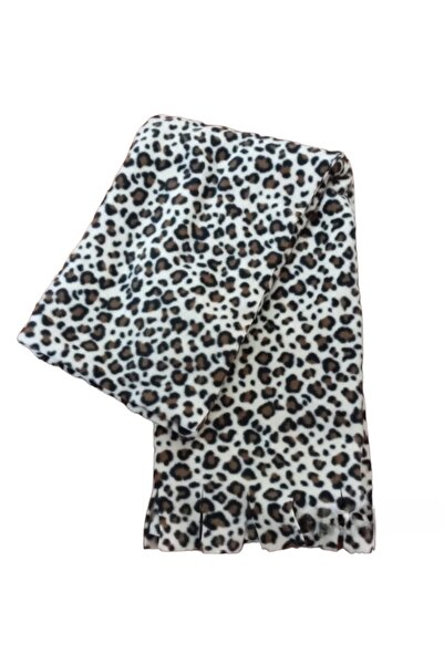 UgurToyss Φλις κασκόλ με σχέδιο λεοπάρ για γυναίκες και άνδρες 40x180 εκ.