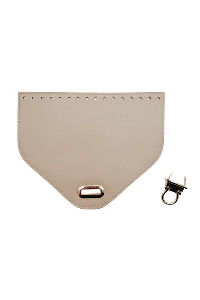 angel çanta aksesuar Αξεσουάρ Angel Bag 22,5x18 cm Τεχνητό δέρμα Μπεζ Χρώμα Κάλυμμα Ανοιχτόχρωμο μεταλλικό