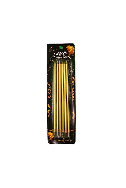 Bkmc 6 LI İNCE UZUN GOLD MUM 20CM