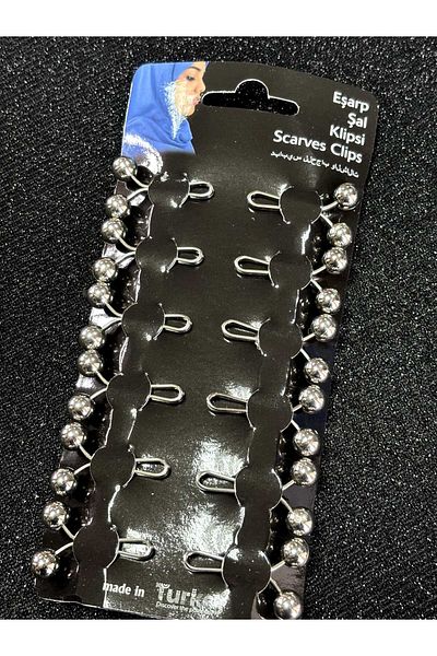 Kent Pazarı Scarf Shawl Clip 12 Pieces