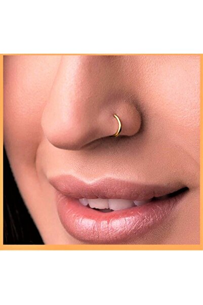 Classy Fake Piercing, Burun Hızma, Burunda/buruna Piercing, Halka Hızma, Halka Sahte Sıkıştırma Piercing