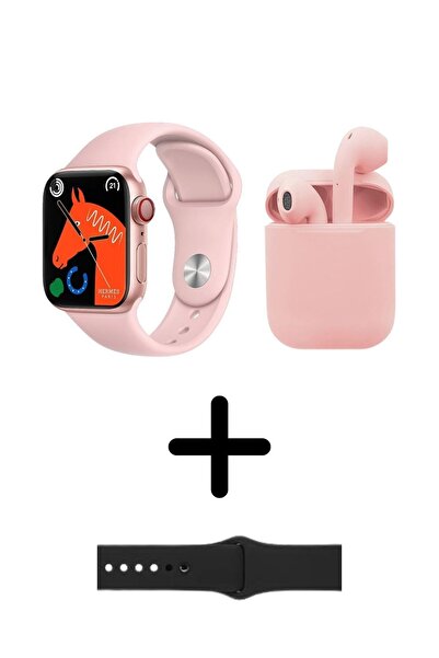 Han-S Bilişim Xiaomi Redmi Note 8 Pro  Watch 6 Series Akıllı Saat + Pembe Tws...
