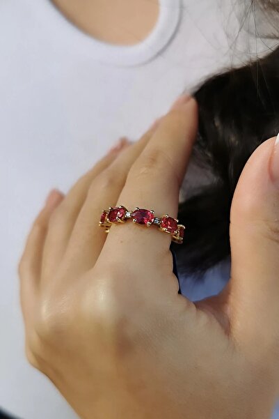 Utku Kuyumculuk 14 AYAR 0,12 CT PIRLANTA TAŞLI 4,31 CT YAKUT TAŞLI TAMTUR ALT...
