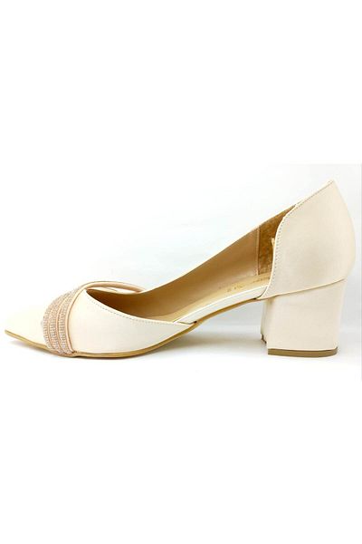 Alens Satin Auriu 41 42 Pantofi Dama Marime Mari