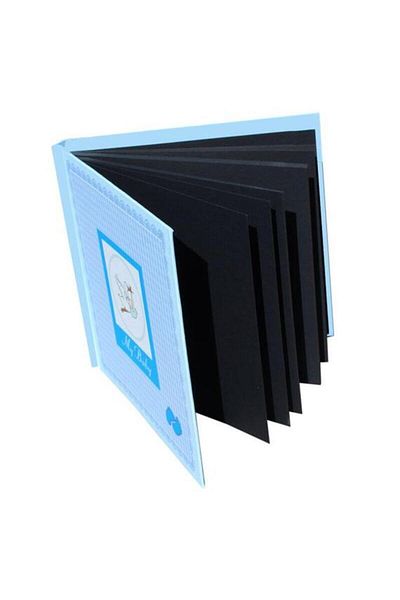 Dijital Dünyası My Baby Blue 20 Φύλλα-40 Σελίδες 30x30 Μεγάλο Μέγεθος DIY Σημειωματάριο με λευκό στυλό και ταινία δώρο
