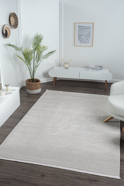 Mariesse Home Zen Koleksiyonu Bambu Dokulu Modern Sık Dokuma Halı - Salon Oturma Odası Halısı
