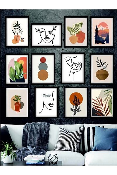 kutuTR Dekorize Mdf Tablo Seti 12 Parça 3 Mm (çerçeve Görünümlü)