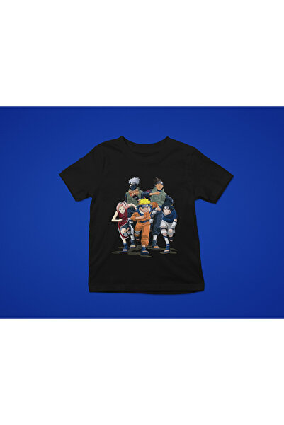 MAGORS طاقم الرقبة ناروتو مطبوعة للجنسين قصيرة الأكمام الأطفال تي شيرت