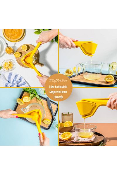 BEYZANA Practical Foldable Luxury Lemon Press and Citrus Juicer
