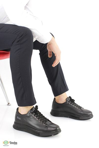 MARCOMEN Men's Genuine Leather Daily Thick Air Sole Sports Style Orthopedic Shoes