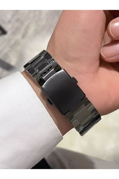 Bimodabu Stylish Steel Cord Men's Wrist Watch with Roman Numerals