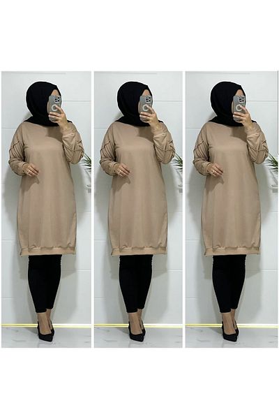 GGMM LARGE SIZE SLEEVES GRASSED MODEL TUNIC