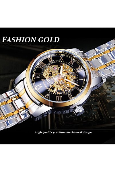 Forsining Original Mechanical Men's Wristwatch Steel Case Strap