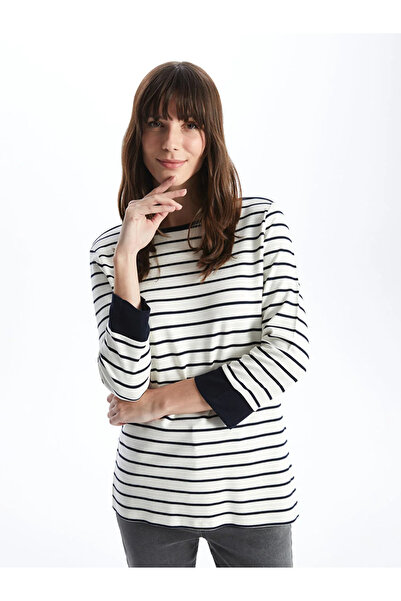 LC Waikiki LCWAIKIKI Classic Striped Crew Neck Women's T-Shirt