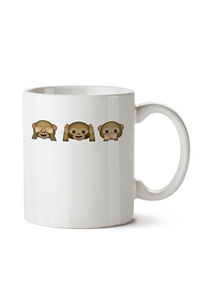 ART HEDİYE كوب مطبوع عليه عبارة "Smiles Vision Hearing Knowledge Emoji" على ا...