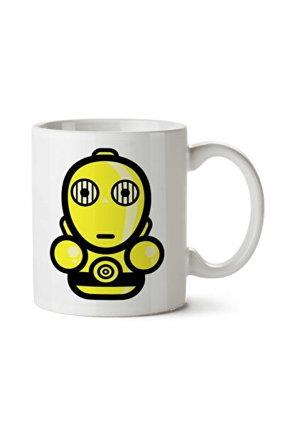 ART HEDİYE كوب سيمبلر C3PO ستار وورز بروتوكول درويد مطبوع على الجانبين