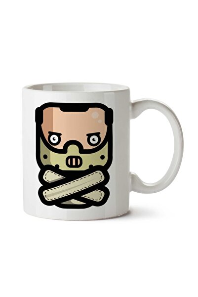 ART HEDİYE كوب سيمبلر دكتور هانيبال ليكتر صمت الحملان مطبوع على الجانبين