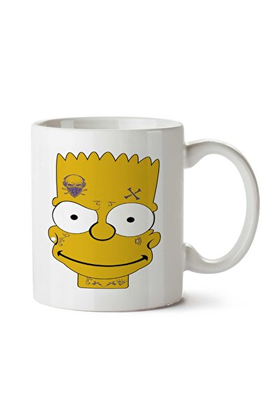ART HEDİYE كوب سيمبسون بارت بورتريه مطبوع على الجانبين
