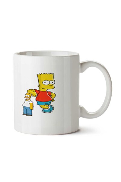 ART HEDİYE كوب سيمبسون للأب والطفل مطبوع على الجانبين