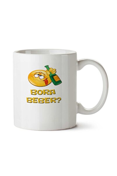 ART HEDİYE Smiles 3 Drink Emoji Two Side Printed Mug