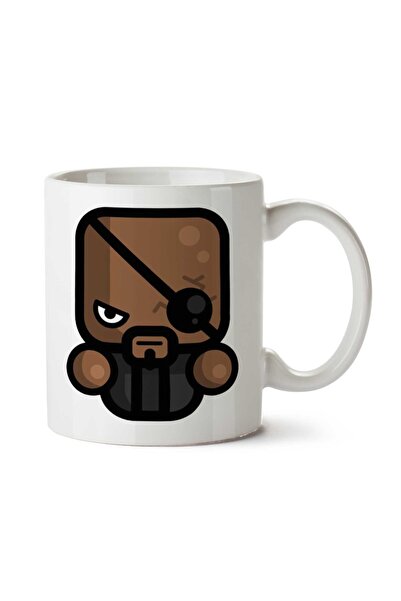 ART HEDİYE كوب سيمبلر نيك فيوري شييلد أفنجرز مطبوع على الجانبين