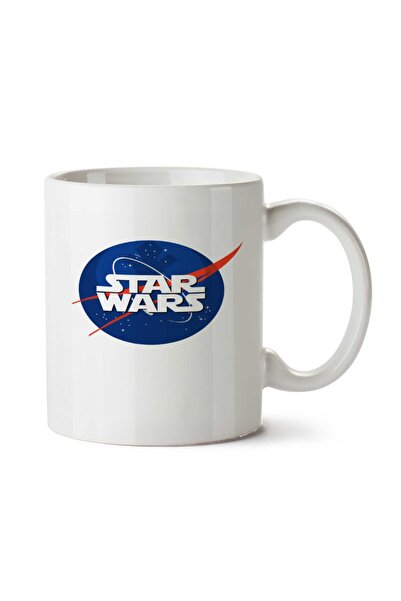 ART HEDİYE كوب مطبوع عليه شعار حرب النجوم وناسا على الجانبين
