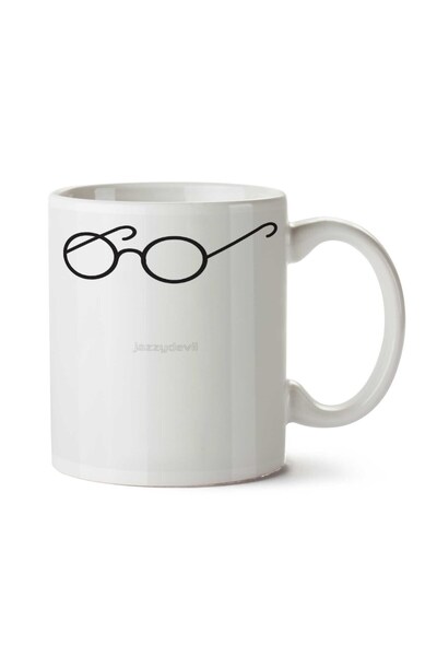 ART HEDİYE زوج واحد من النظارات الدائرية المطبوعة على الجانبين