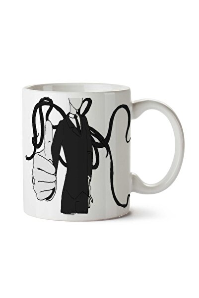 ART HEDİYE كوب Slender-Man-PNG-File Thin Man مطبوع على الجانبين