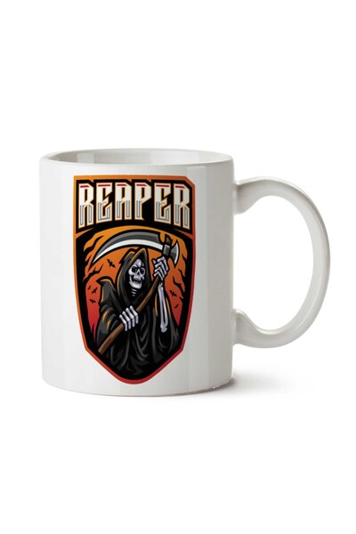 ART HEDİYE كوب جمجمة مطبوع على الجانبين