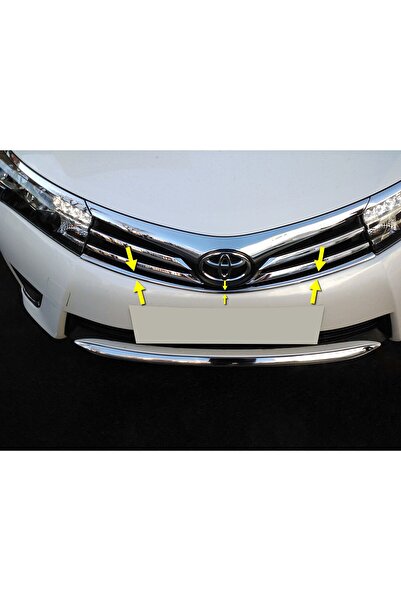 Titiz Krom Aksesuar Toyota Corolla 2013-2015 Krom Ön Panjur Altı Çıtası Akses...