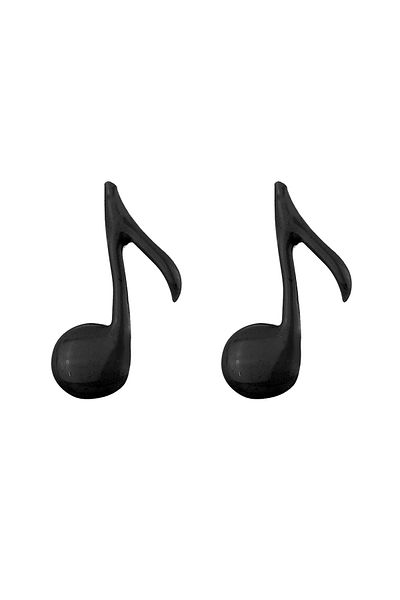 ELLI Ohrringe Note Musiker Musik Musiknote Emaille Silber