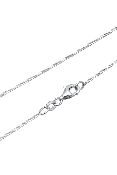 ELLI Schmuckset Kette Ohrhänger Syn. Saphir Zirkonia 925 Silber