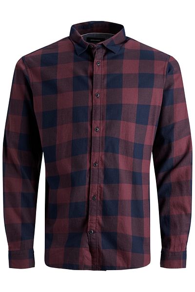 Jack & Jones Hemd Langärmliges GINGHAM TWILL SHIRT mit Hemdkragen