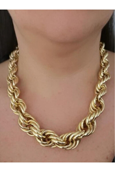 bijutericim قلادة عتيقة سميكة