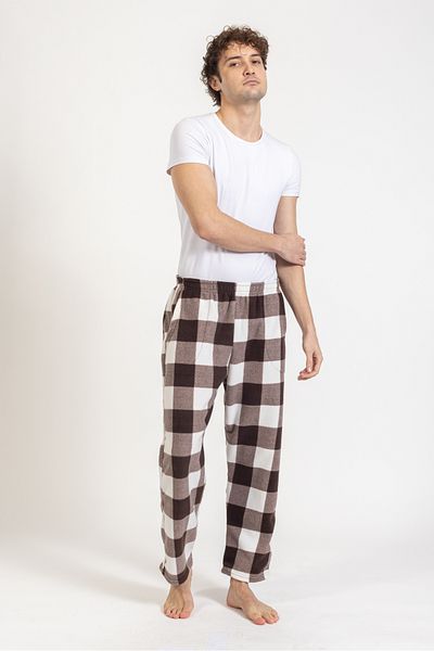 WAYNAP Ανδρική φόρμα χειμερινής φόρμας Fleece με μοτίβο Bumper Fleece Bottom