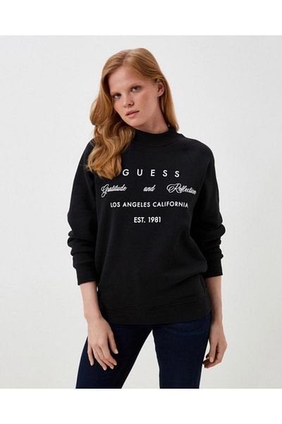 Guess Γυναικείο Φούτερ Μαύρο