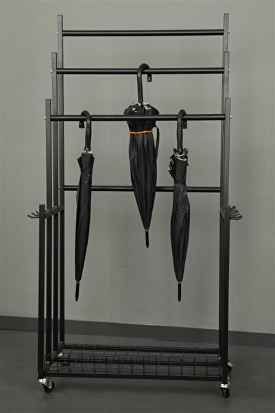 Modern Raf Kare Profilli Şemsiye Standı