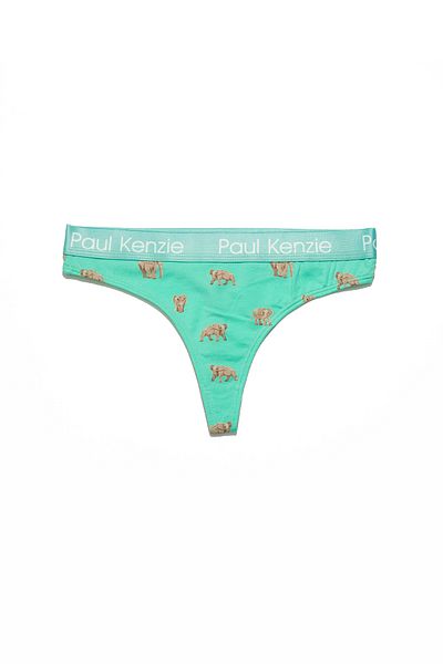 Paul Kenzie Patterned Women's String Panties – Eco Characters – Elephantastic