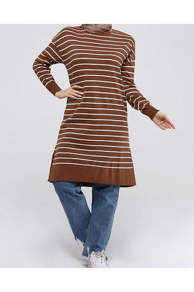modasusev Striped knitwear tunic