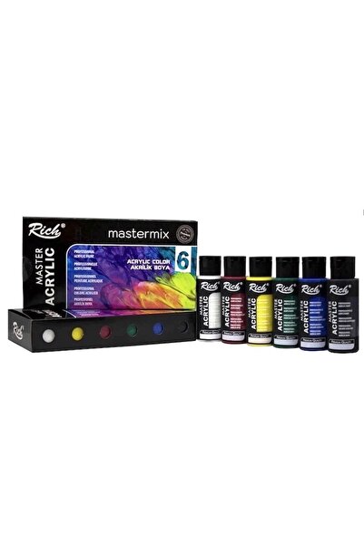 Rich Mastermix Akrilik Boya Seti 6 Renk x 60cc