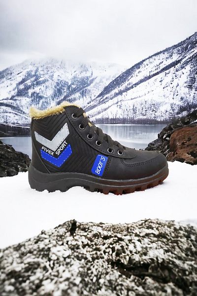wilcoom Women's Trekking Boots Waterproof Wool Inside Cold Resistant Non-Slip Sole
