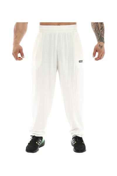BGSM Pantaloni sport în carouri, croială lejeră - BGSM PNT1371