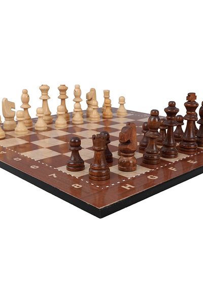 SERA Small Size Wooden Chess Set with Bag