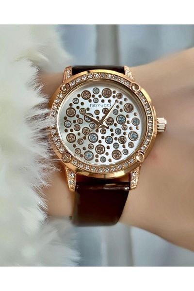 Ferrucci Women's Leather Cord Wristwatch