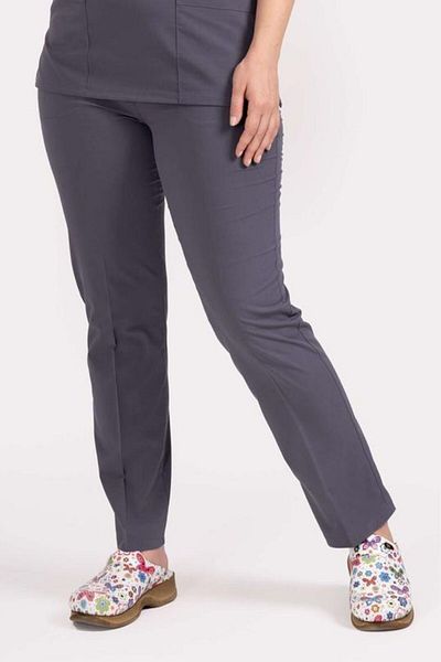 Class Üniforma Forma de asistentă unisex - Pantaloni de scrub din Lycra gri Pantaloni medicali