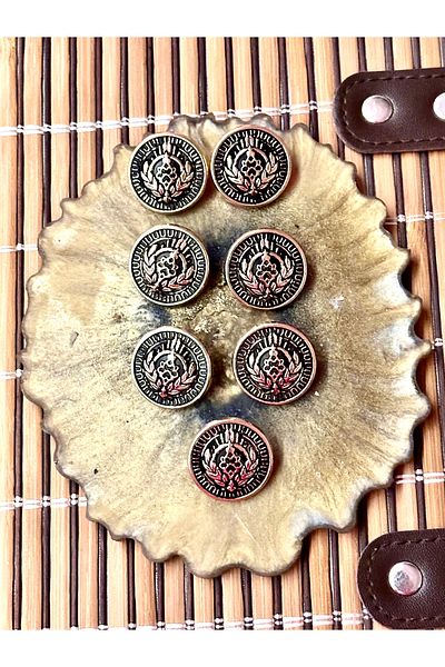 ODDA TASARIM ATÖLYESİ Design coat size metal 7-piece button set