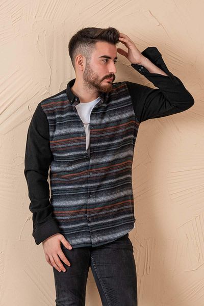 ADVANTE Мъжка риза Slimfit с шарки Lumberjack