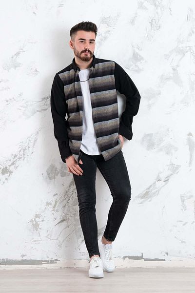 ADVANTE Slimfit Piece Patterned Men's Lumberjack Shirt