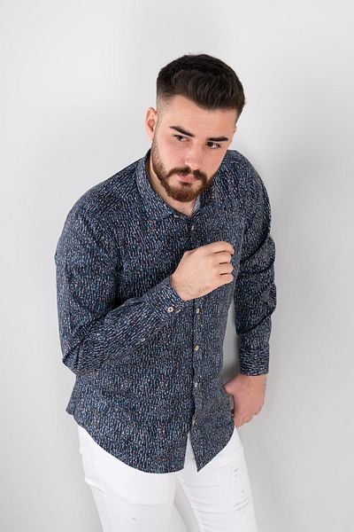 AKÇAYLAR Мъжка риза Slimfit с шарки